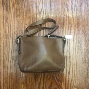 Leather Coach handbag
